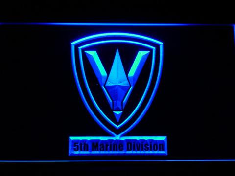 US Marine Corps 5th Marine Division LED Neon Sign